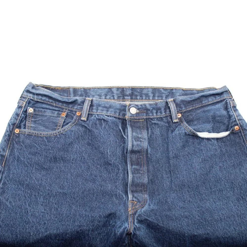 Vintage Levi's 501 Jeans 40 X 28 Blue Denim Medium Wash Straight Button Fly - Picture 6 of 12